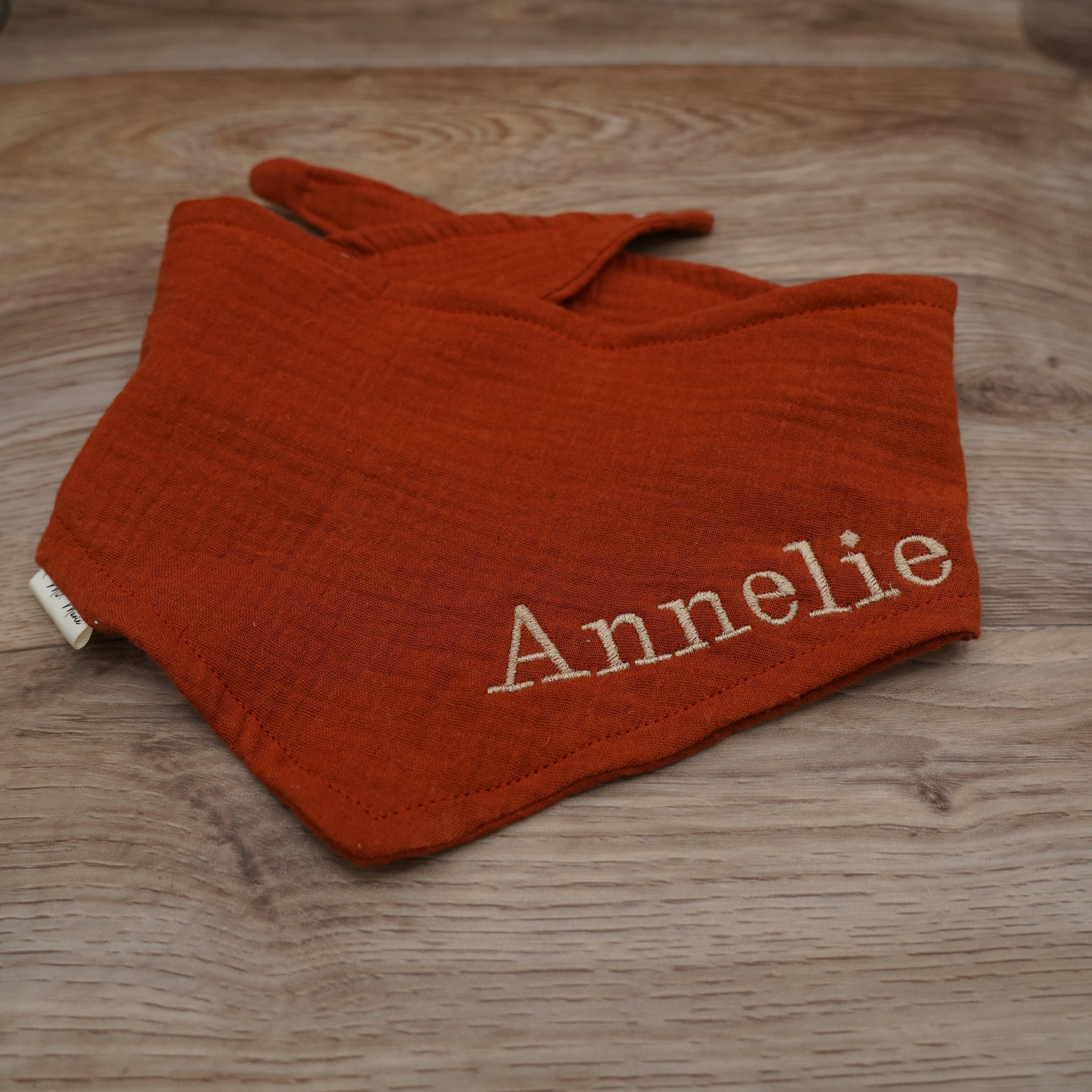 Musselin *Rost* mit Name